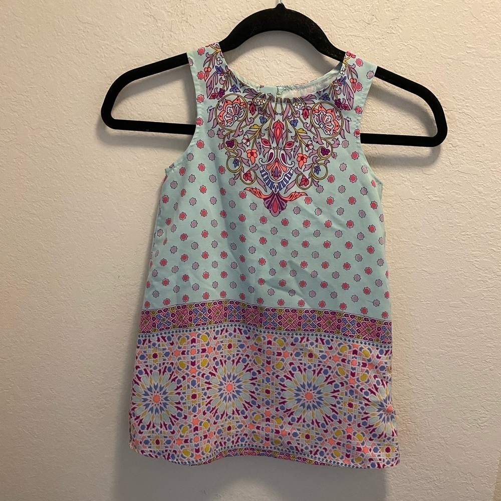 Oshkosh Genuine Kids Multicolor Boho Retro Floral Print Dress Size 5T